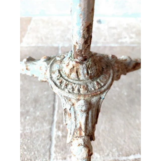 Antique Wrought Iron Garden Table, 1890s For Sale - Image 4 of 10