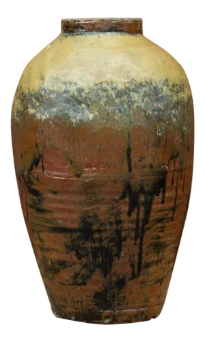 19th Century Antique Chinese Celadon Wine Earthenware Jar