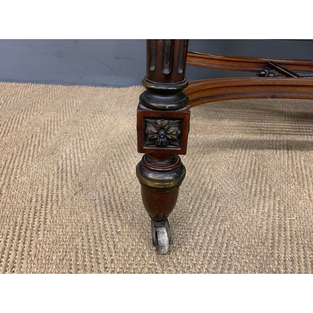 French Mahogany Library Table, 1840 For Sale - Image 3 of 16