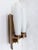 Danish Double Wall Lamp in Teak and Glass, 1960s For Sale - Image 6 of 9