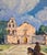Textile Marjorie Reed –Franciscan Rider Approaching Mission San Diego De Alcalá at Dusk-Oil Painting For Sale - Image 7 of 13