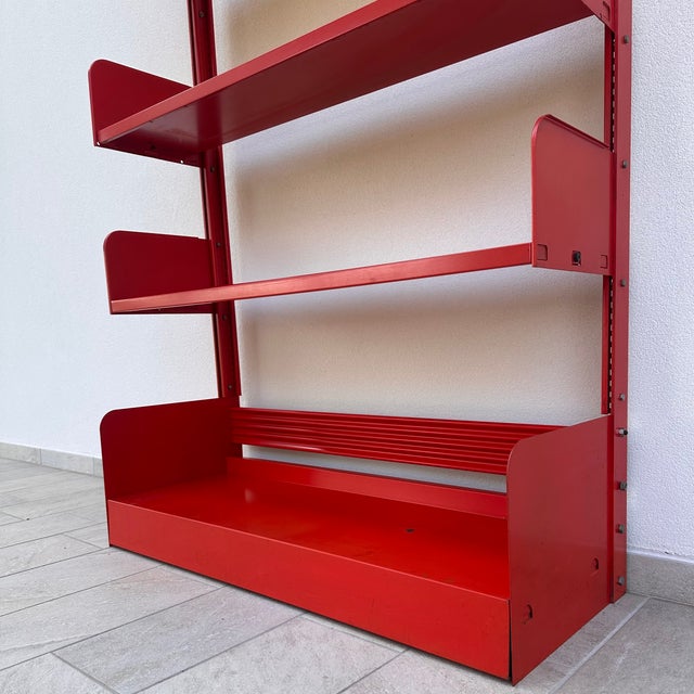 Lips Vago Orange Bookcase, 1968 For Sale - Image 9 of 11