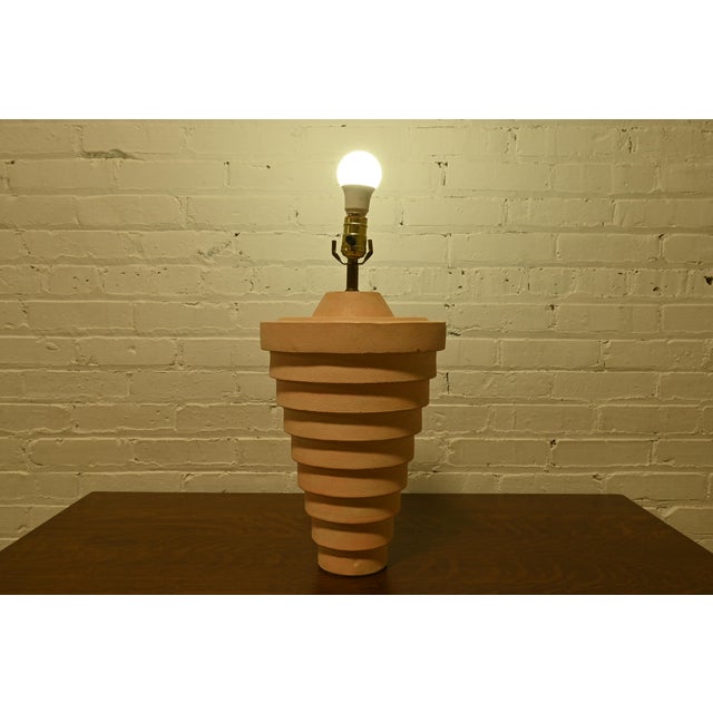 Postmodern Ceramic Tiered Table Lamp For Sale In South Bend - Image 6 of 9