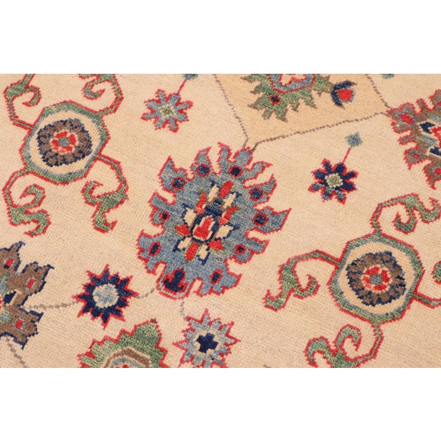 Southwestern Kazak Beige/Red Wool Rug - 9'2''x12'1'' For Sale In New York - Image 6 of 10