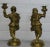 Victorian Pair Antique English Figural / Hunting Candlesticks For Sale - Image 3 of 13