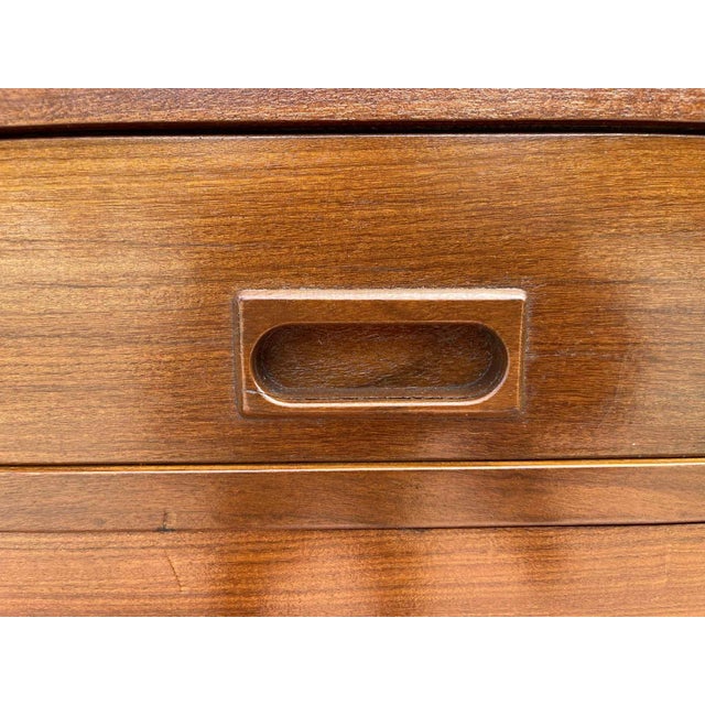 1960s Teak Danish Secretary Desk Bookcase For Sale - Image 4 of 12
