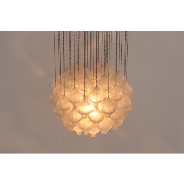 1970s Vintage Tulipan Pendant Light in Blown Glass by J. T. Kalmar, 1970 For Sale - Image 5 of 18