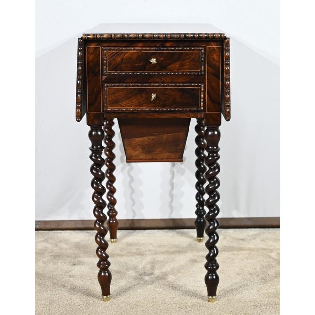 Brown Small Restauration Living Room Table, Early 19th Century For Sale - Image 8 of 18