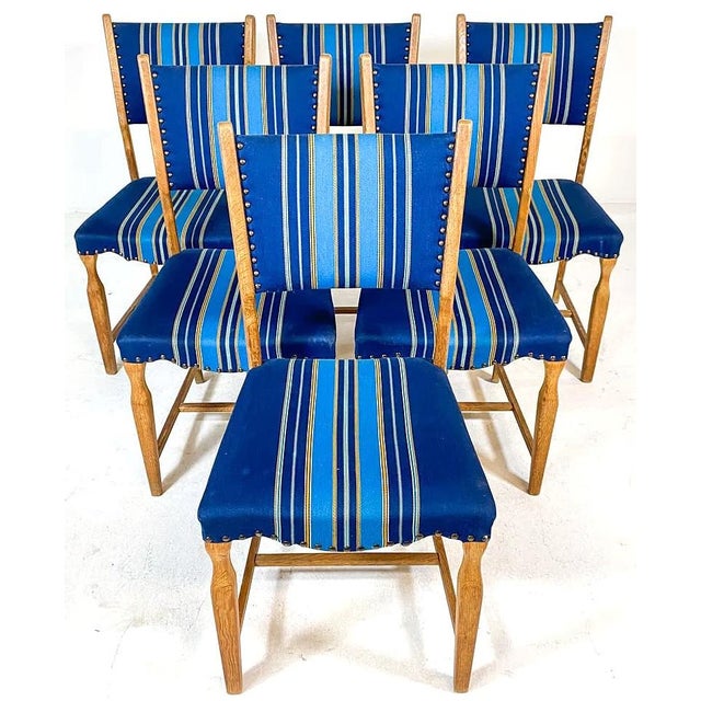 Wood Mid 20th Century Set 6 Danish Modern Dining Chairs For Sale - Image 7 of 11