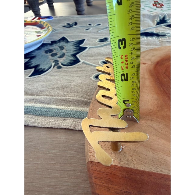 Give Thanks Wooden Serving Tray or Charcuterie Board For Sale - Image 9 of 9