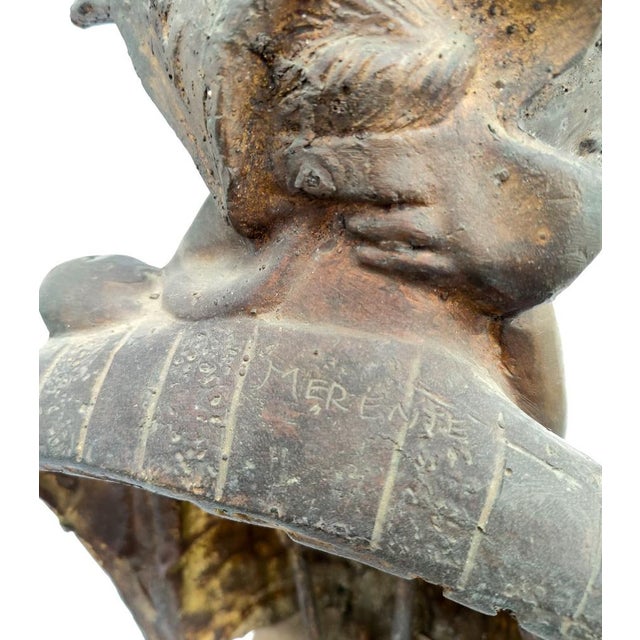 Vintage Mid-Century Bronze Maternity Sculpture by Antonio Merente, 1960s For Sale - Image 9 of 11
