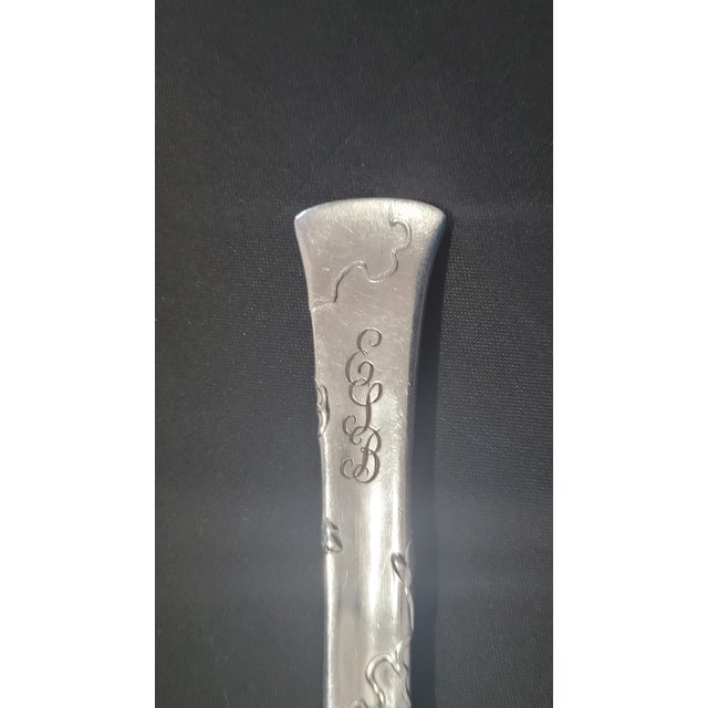 1872 Tiffany & Co. Vine Gourd Pattern Sterling Silver Teaspoon 6 1/8" - a Pair For Sale - Image 11 of 12
