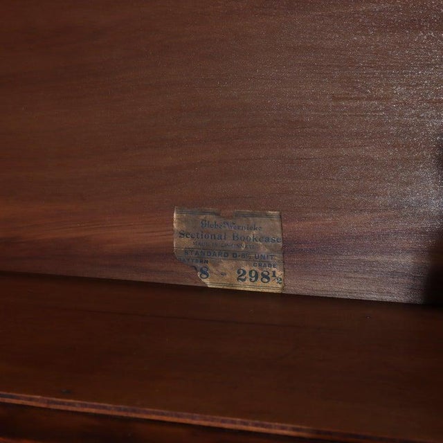 Arts & Crafts Antique Globe Wernicke Arts & Crafts Oak 4-Stack Barrister Bookcase Circa 1920 For Sale - Image 3 of 5