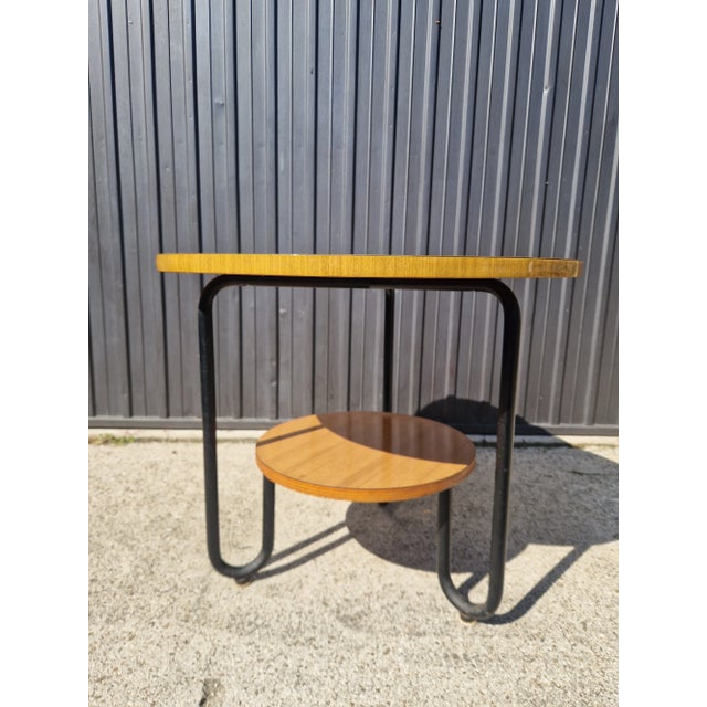 Bauhaus Rationalist Loop Coffee Table, 1940s For Sale - Image 4 of 11