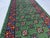 Green Tribal Geometric Hallway Runner Rug With Red and Turquoise Border, 2'9" X 16'1" For Sale - Image 6 of 13