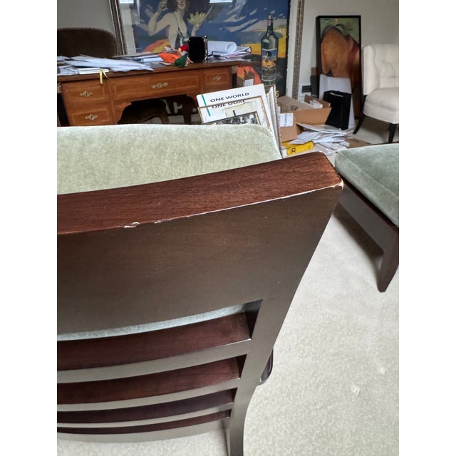1990s Dakota Jackson Ceylon Lounge Chair With Ottoman For Sale - Image 9 of 13
