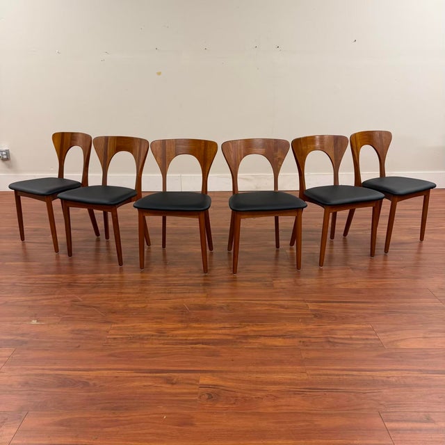 Koefoeds Hornslet Peter Teak Dining Chairs Set of 6 For Sale In Seattle - Image 6 of 11