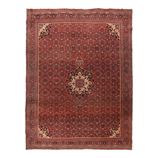 Antique Bidjar Rug 9'0'' x 12'1'' For Sale