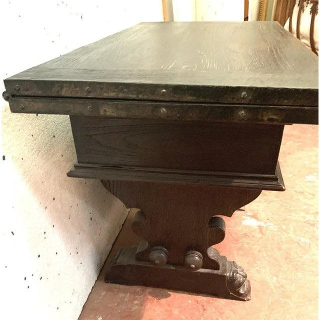 Console Table in Carved Oak For Sale - Image 11 of 15