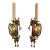 Vintage Italian Gilt Pair Sconces For Sale