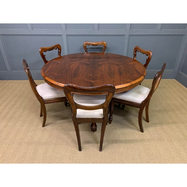 Brown Victorian Rosewood Loo Table, 1870 For Sale - Image 8 of 18