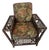 Stunning Vintage Coastal Palecek President’s Stick Rattan Lounge Chair For Sale