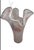Pink Tammaro Home Murano Style Pink & White Swirl Art Glass Handkerchief Vase For Sale - Image 8 of 11