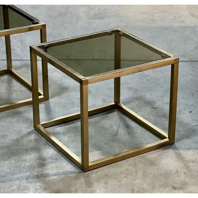 Mid-Century French Brass Lamp Tables, 1965, Set of 2 For Sale - Image 18 of 18