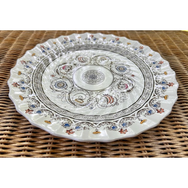 Ceramic “Florence” Copeland Spode Dinner Plates- a Pair For Sale - Image 7 of 9