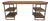 Reclaimed Wood & Iron Shelf Desk For Sale