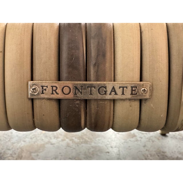 Frontgate Isola Woven Teak Sofa, Outdoor For Sale - Image 12 of 12