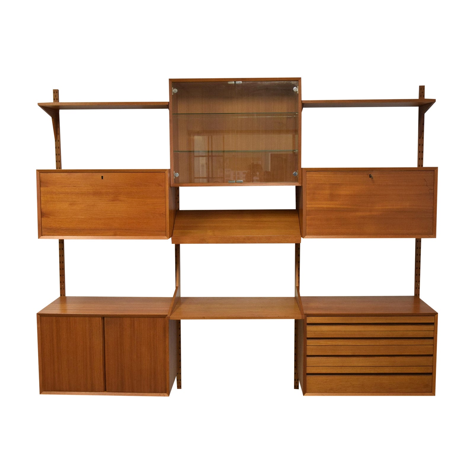 MidCentury Modern Adjustable Wall Unit Chairish