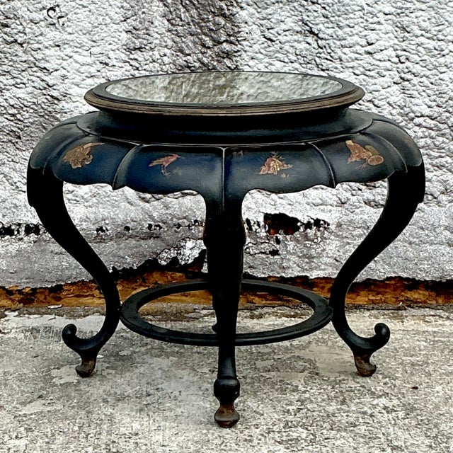Vintage Asian Chinoiserie Bat Wing Coffee Table For Sale In West Palm - Image 6 of 7