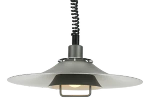 Scandinavian Grey Painted Pendant Lamp