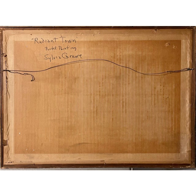 Sylvia Carewe, Large Colorful Modernist Pastel Abstract Expressionist Painting Sylvia Carewe For Sale - Image 11 of 11