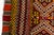Mid 20th Century Vibrant Red, Orange & Yellow Flatweave Kilim For Sale - Image 6 of 10