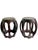 A handsome pair of vintage Chinese hardwood stools featuring an elegant openwork silhouette and rich dark finish. Their...