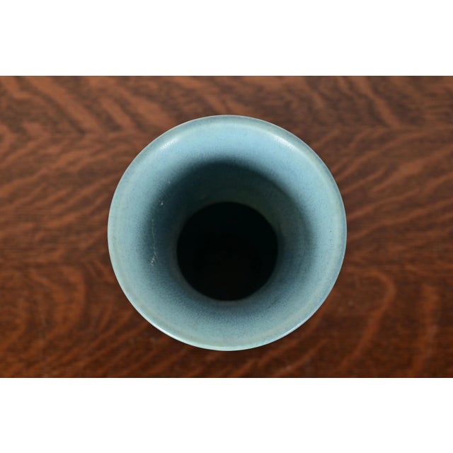 1930s Rookwood Pottery Arts & Crafts Glazed Ceramic Vase, 1934 For Sale - Image 5 of 12