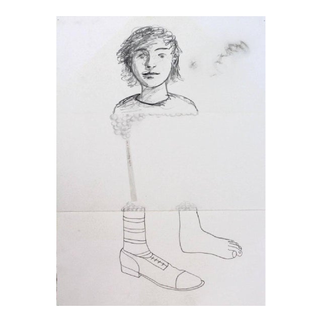 Xisco Mensua, Exquisite Corpse, Cadavre Exquis, Spanish Surrealist Drawing 3 Artists For Sale