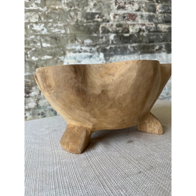 Large Wood Bowls [2 Available] For Sale - Image 4 of 9
