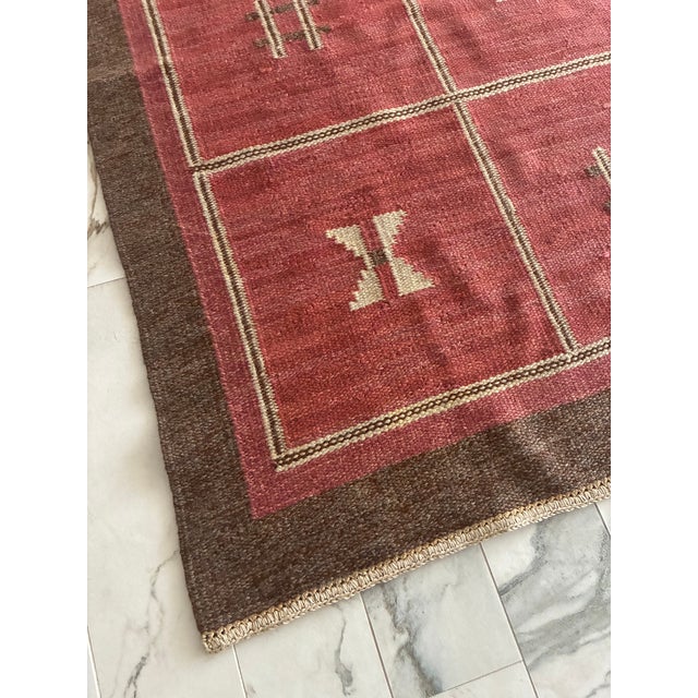 1950s Large 1950s Vintage Swedish Rug For Sale - Image 5 of 10