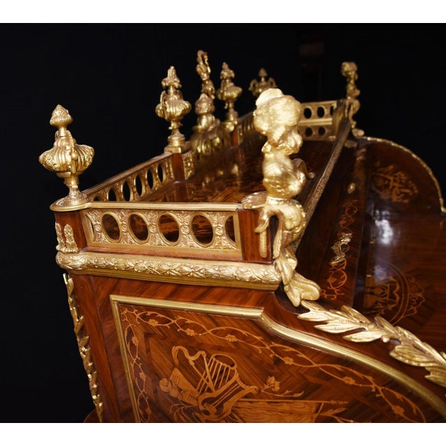 Louis XV French Roll Top Desk For Sale - Image 17 of 18