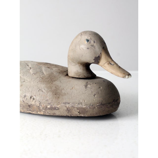 Brown Vintage Mallard Duck Decoy For Sale - Image 8 of 11