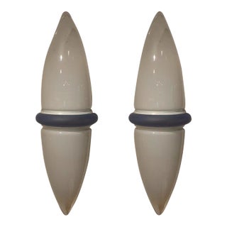 Pair of Post Modern Murano Glass Sconces For Sale