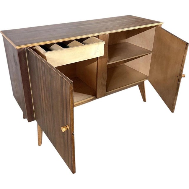 Mid-Century Sideboard in Walnut Veneer from Morris of Glasgow, 1960s For Sale - Image 4 of 9