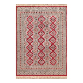Pasargad Home Bokara Rose Wool Area Rug, 6' 4'' X 8' 7'' For Sale
