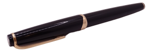 Meisterstuck Fountain Pen No12 in Black Resin and Gold Plating from Montblanc, 1990s