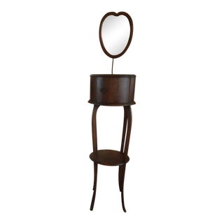 1900s Rockford Frame & Fixture Co. Antique Shaving Stand With Mirror For Sale