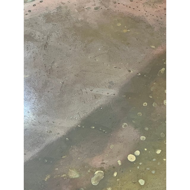 Vintage Hammered Copper and Brass Planter For Sale - Image 9 of 12