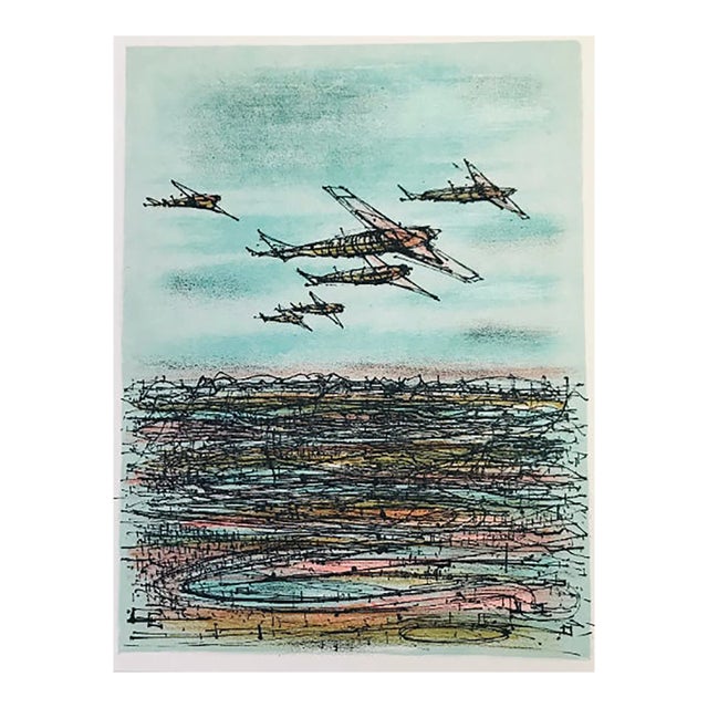 Jean Carzou Original Lithograph 17 Mourlot 1962 For Sale